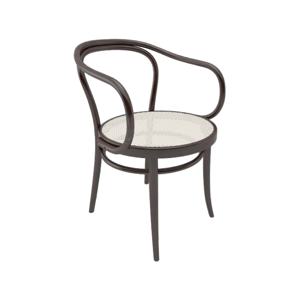 TON Ton no.30 karmstol rottingsete Coffee B4-New Rotting