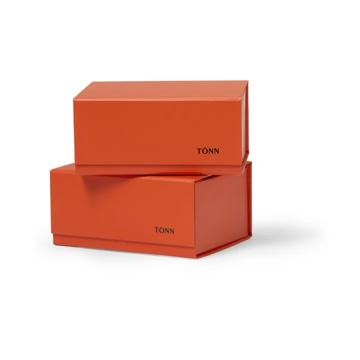 Pac box oppbevaringsboks - Danish red, small 11x10,5x16 cm, 2-pakning - TÔNN furniture