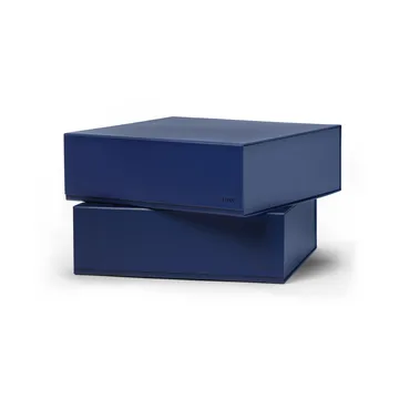 Pac box oppbevaringsboks - Midnight blue, large 32,5x10,5x30 cm, 2‑pakning - TÔNN furniture