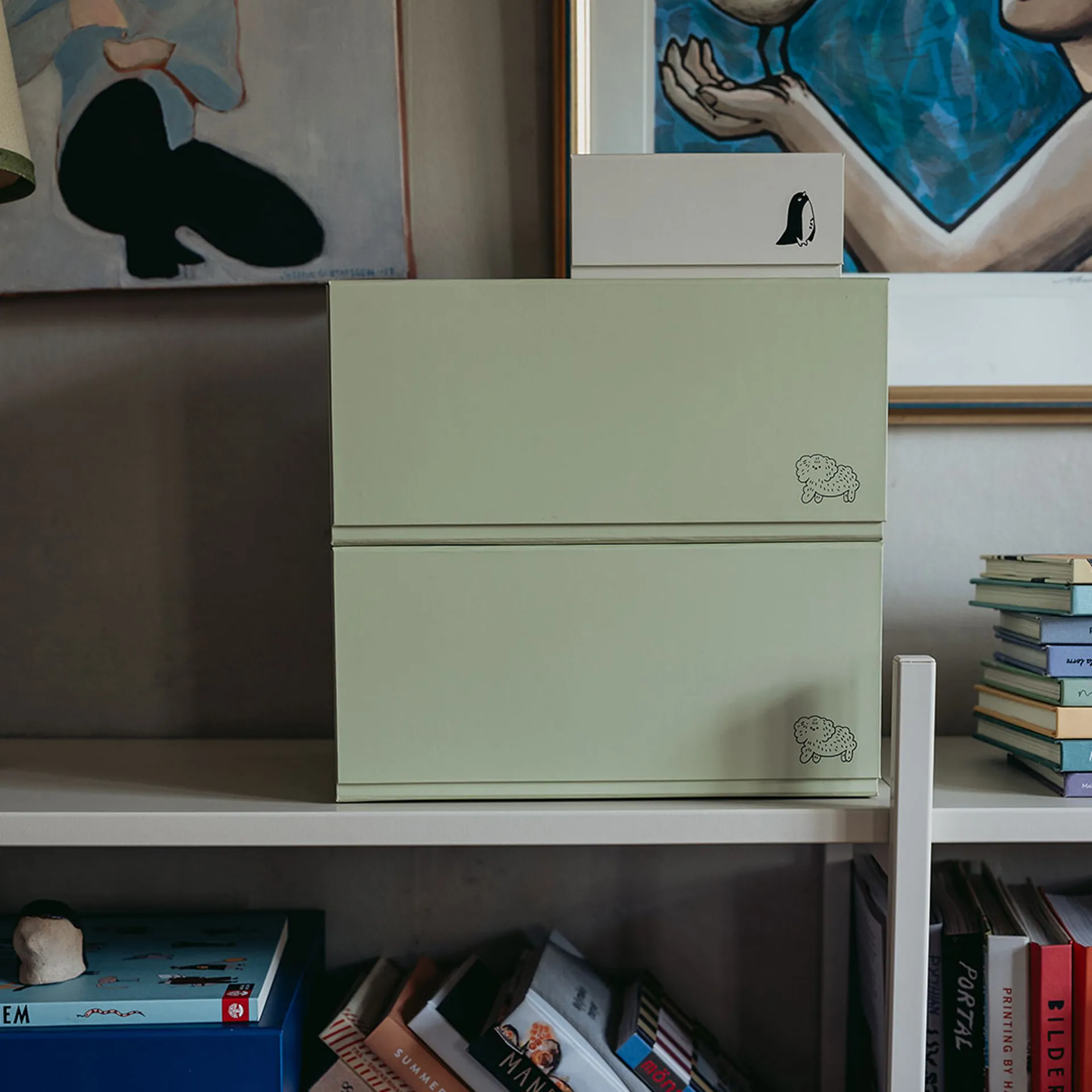 Pac box oppbevaringsboks, TÔNN x MAJASBOK Elderflower green, 2‑pakning TÔNN furniture