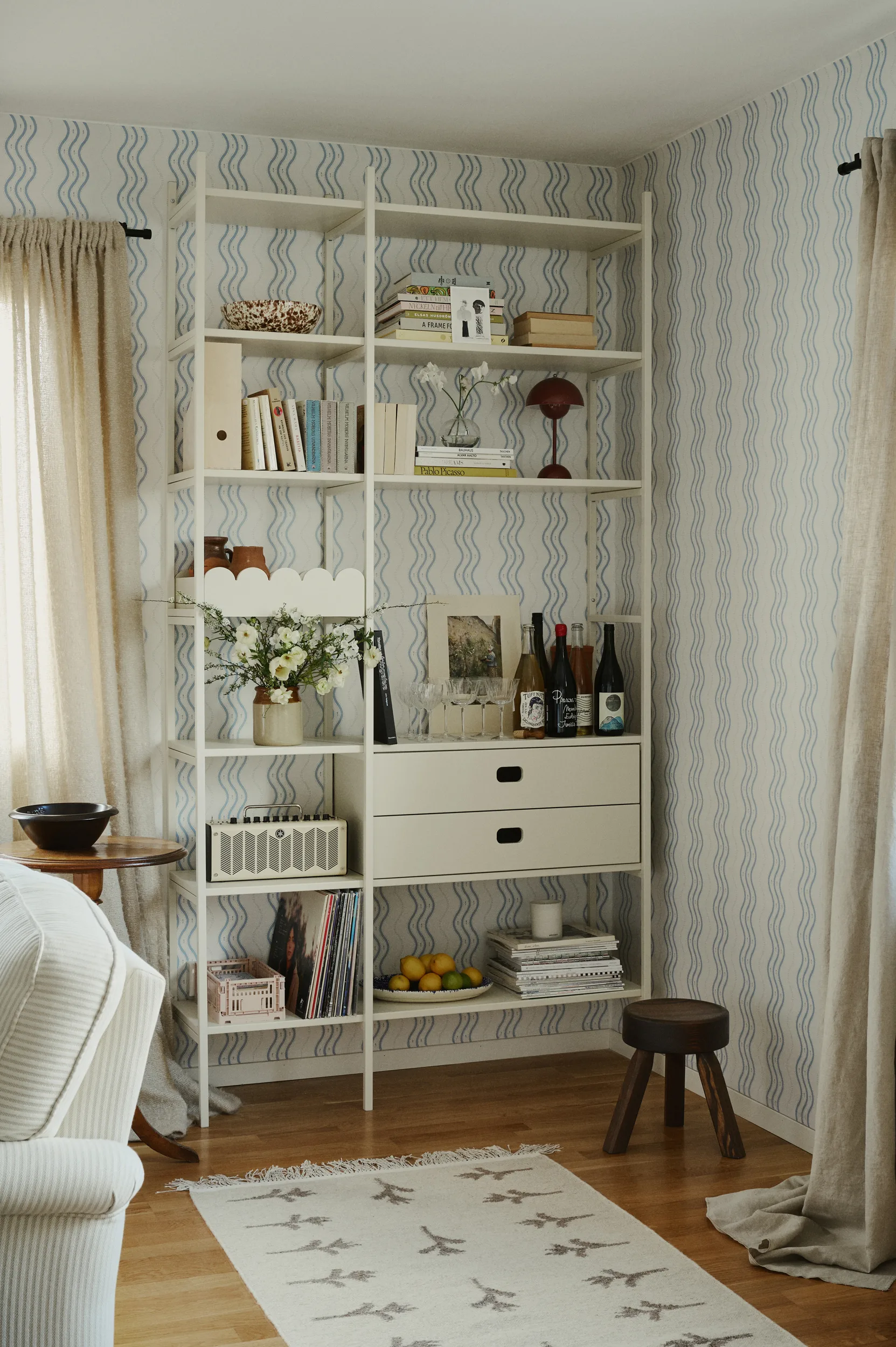 Portal bokhylle 123 cm - Off-white,  TÔNN furniture