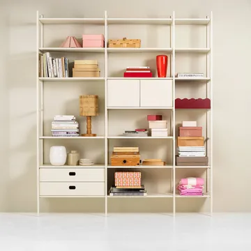 Portal bokhylle 158 cm - Off-white - TÔNN furniture