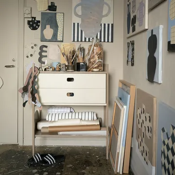 Portal bokhylle small, Camel, 80 cm - TÔNN furniture