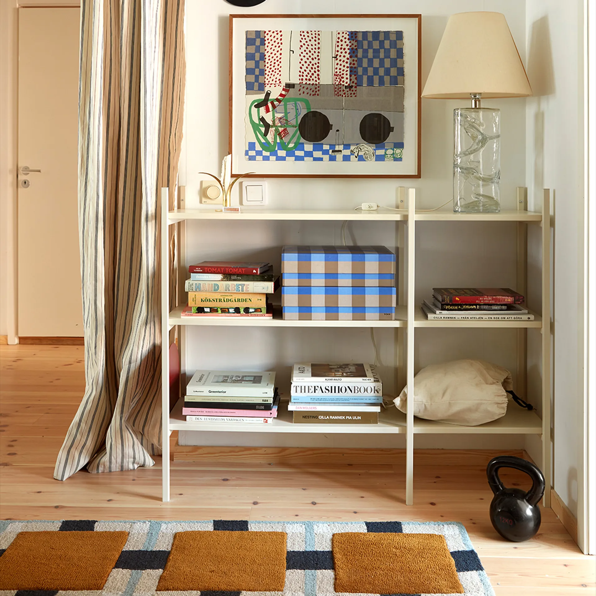 Portal bokhylle small, Off white, 123 cm TÔNN furniture