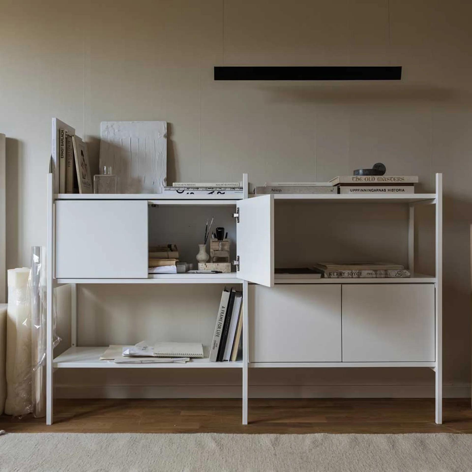 Portal bokhylle small, White, 158 cm,  TÔNN furniture