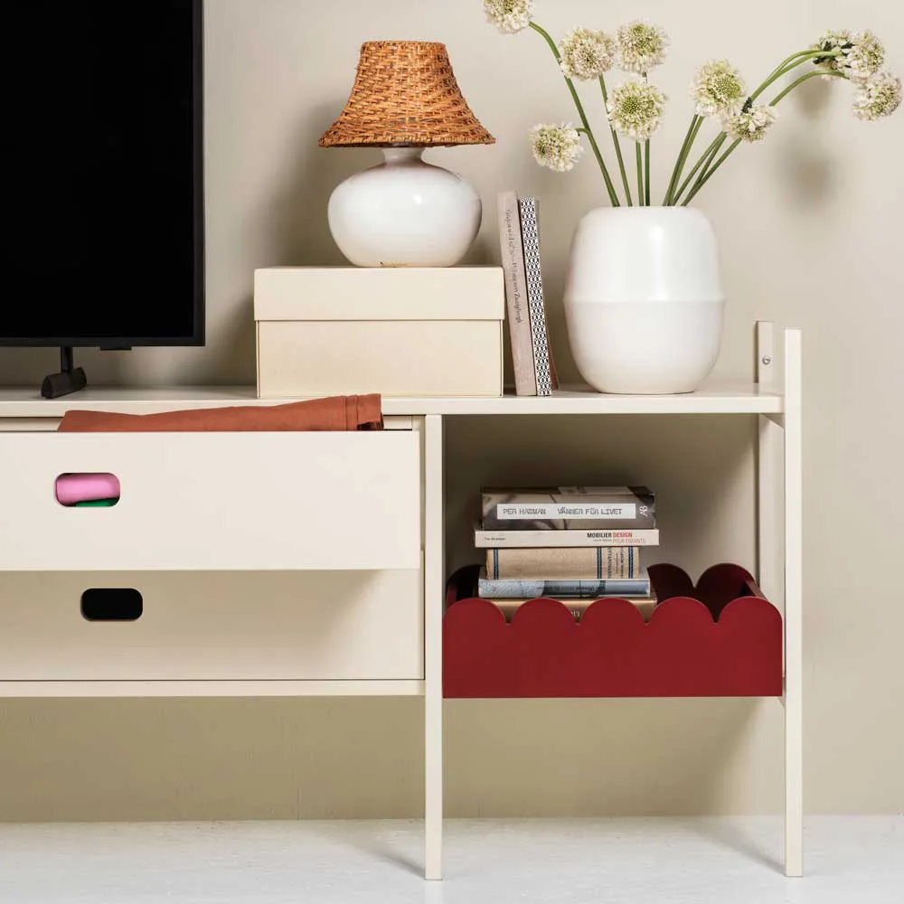 Portal TV-benk 201 cm - Off-white,  TÔNN furniture