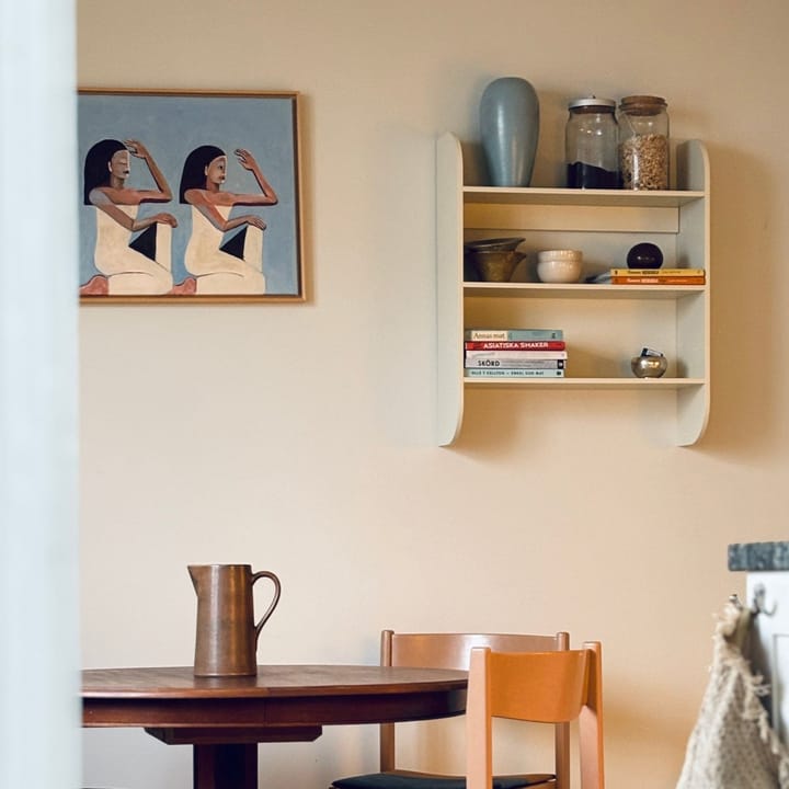 Strapats vegghylle 62x73,6 cm, Off-white TÔNN furniture