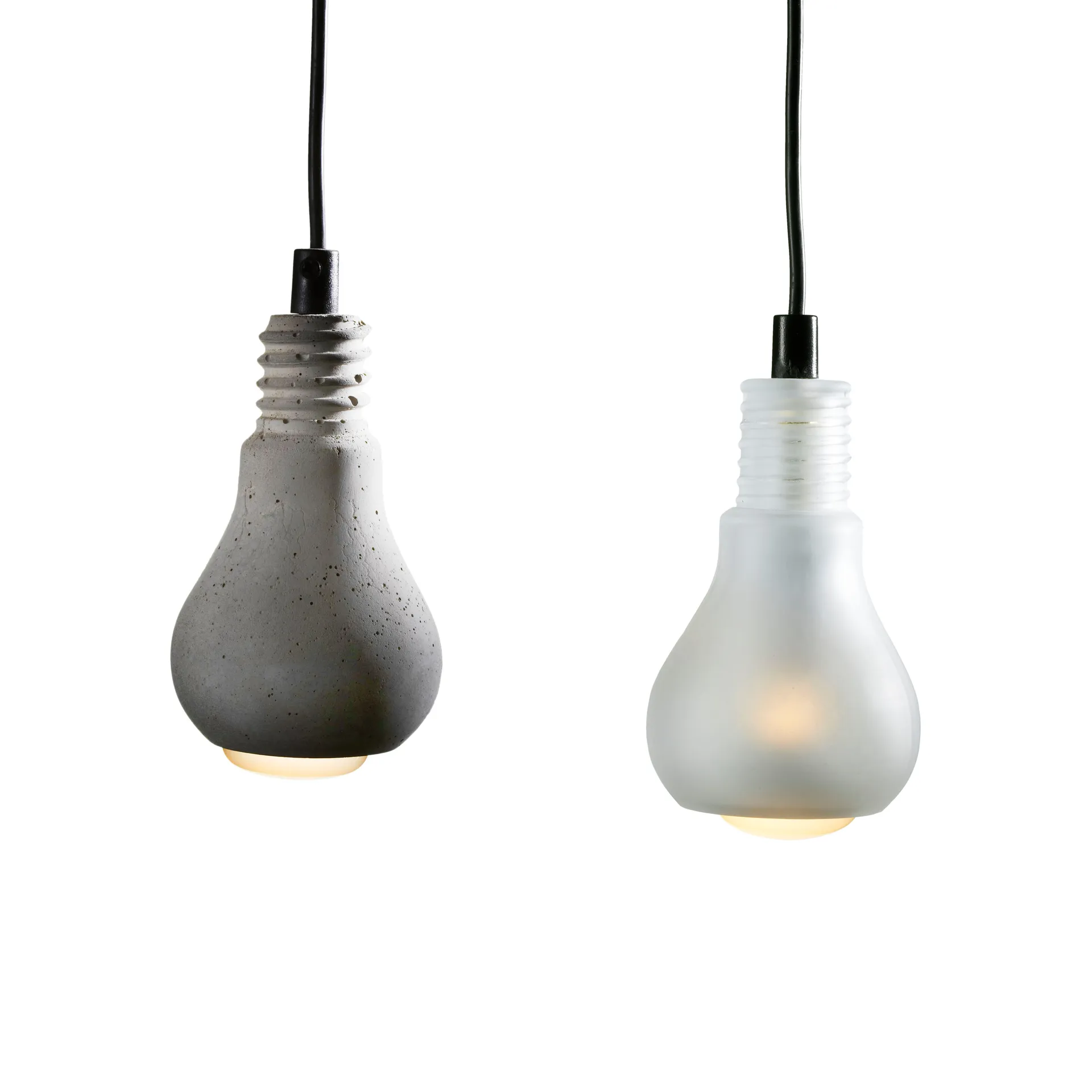 Edison lampe, betong Tove Adman