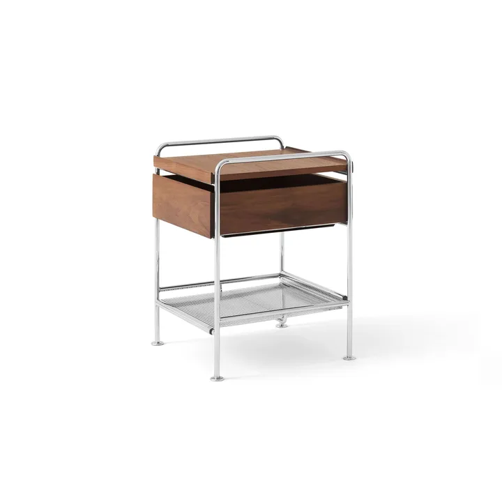 Alima NDS3 sidebord - Lakkert valnøtt-krom - &Tradition