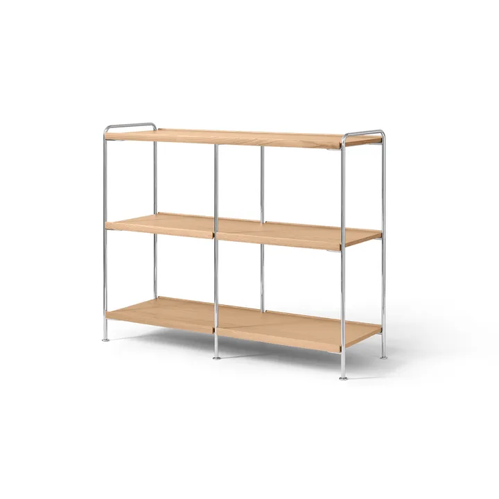 Alima NDS5 hylle - Lakkert eik-krom, 123x95x38 cm - &Tradition
