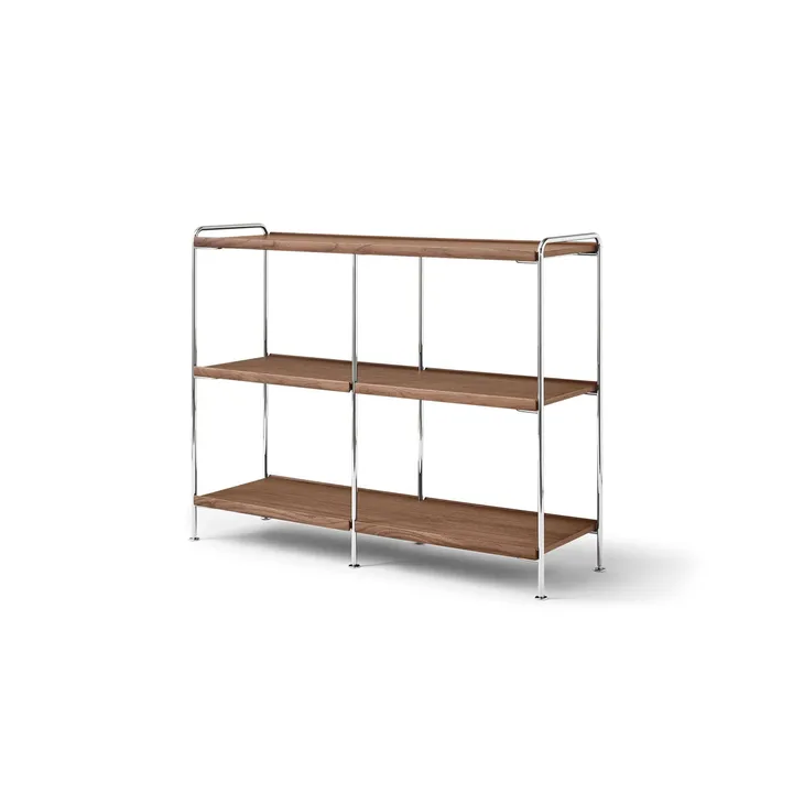 Alima NDS5 hylle - Lakkert valnøtt-krom, 123x95x38 cm - &Tradition