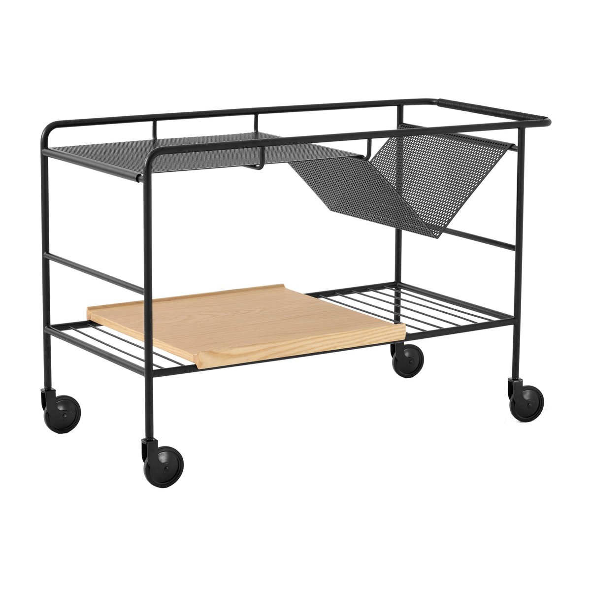 &Tradition Alima oppbevaringsvogn lakkert eik Black & lacquered oak