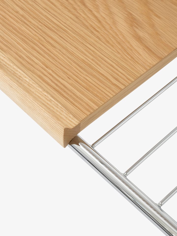 Alima oppbevaringsvogn lakkert eik, Chrome & lacquered oak &Tradition