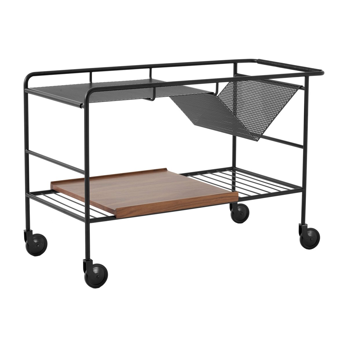 &Tradition Alima oppbevaringsvogn lakkert valnøtt Black & lacquered walnut
