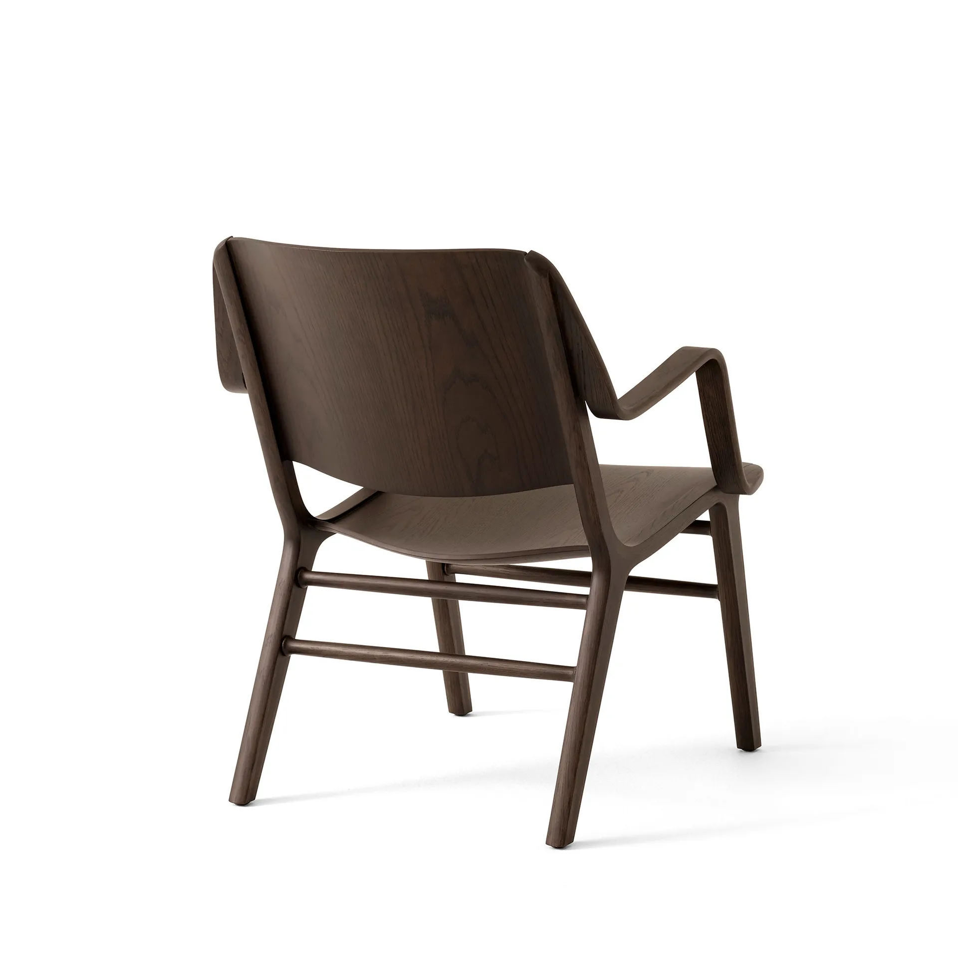 AX HM11 Lounge Chair med armlener, Dark stained oak &Tradition