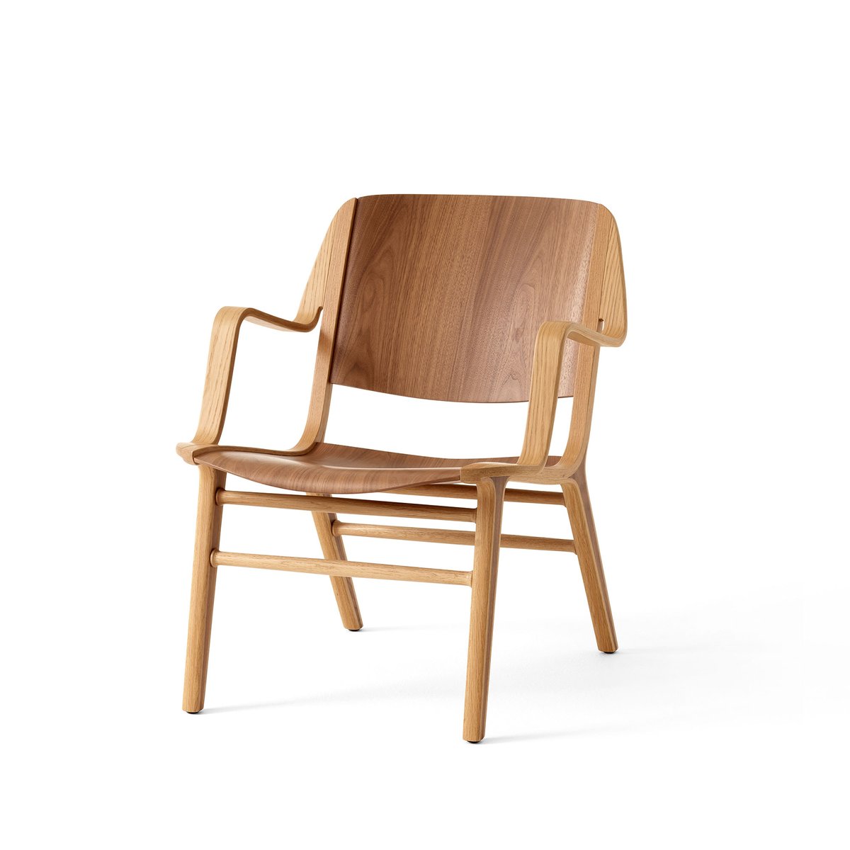 &Tradition AX HM11 Lounge Chair med armlener Walnut-oak