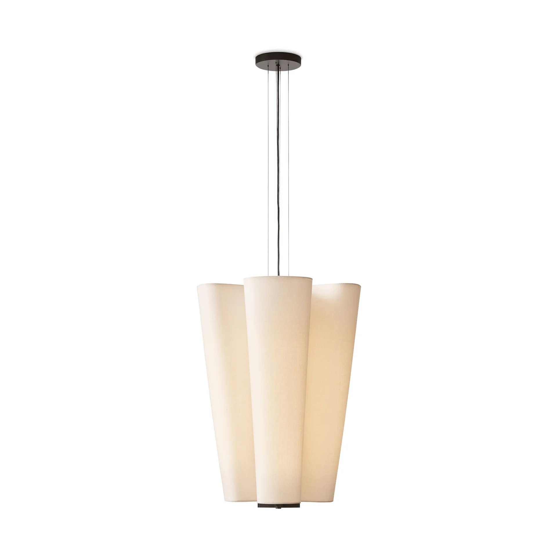 Bella chandelier pendel, SC115, Bronzed & Soft Canvas, Ø54 cm &Tradition