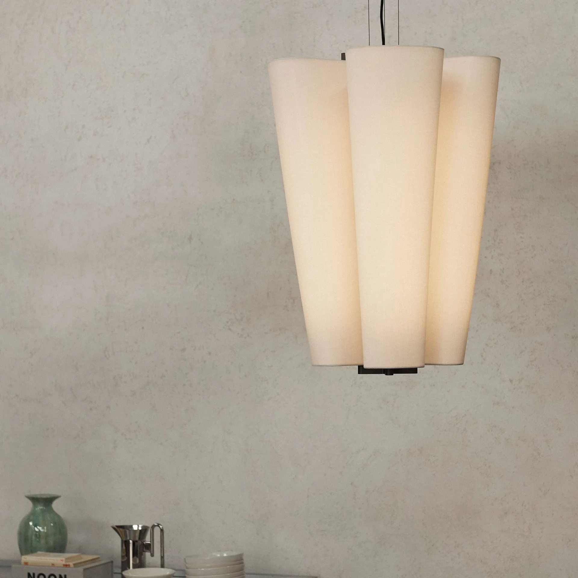 Bella chandelier pendel, SC115, Bronzed & Soft Canvas, Ø54 cm &Tradition