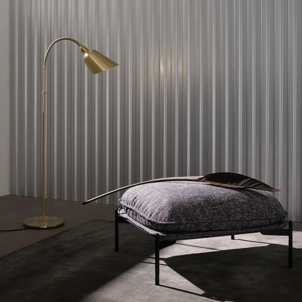 Bellevue AJ7 gulvlampe, black/steel &Tradition