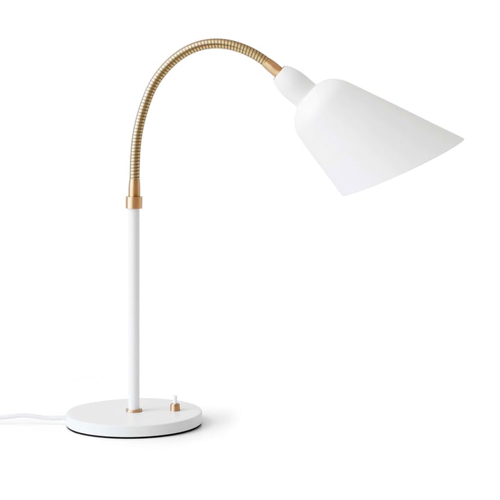 Bellevue AJ8 bordlampe, hvit-messing &Tradition