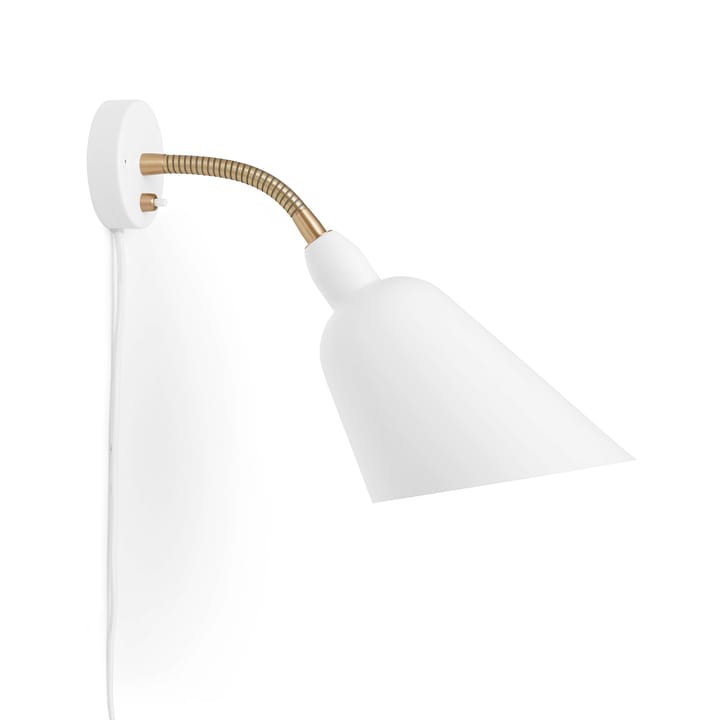 Bellevue AJ9 vegglampe, hvit-messing &Tradition