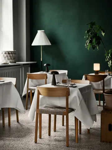 Betty TK1 stol, Eik-naturflettet linnebåndsete, 4-pakning - &Tradition