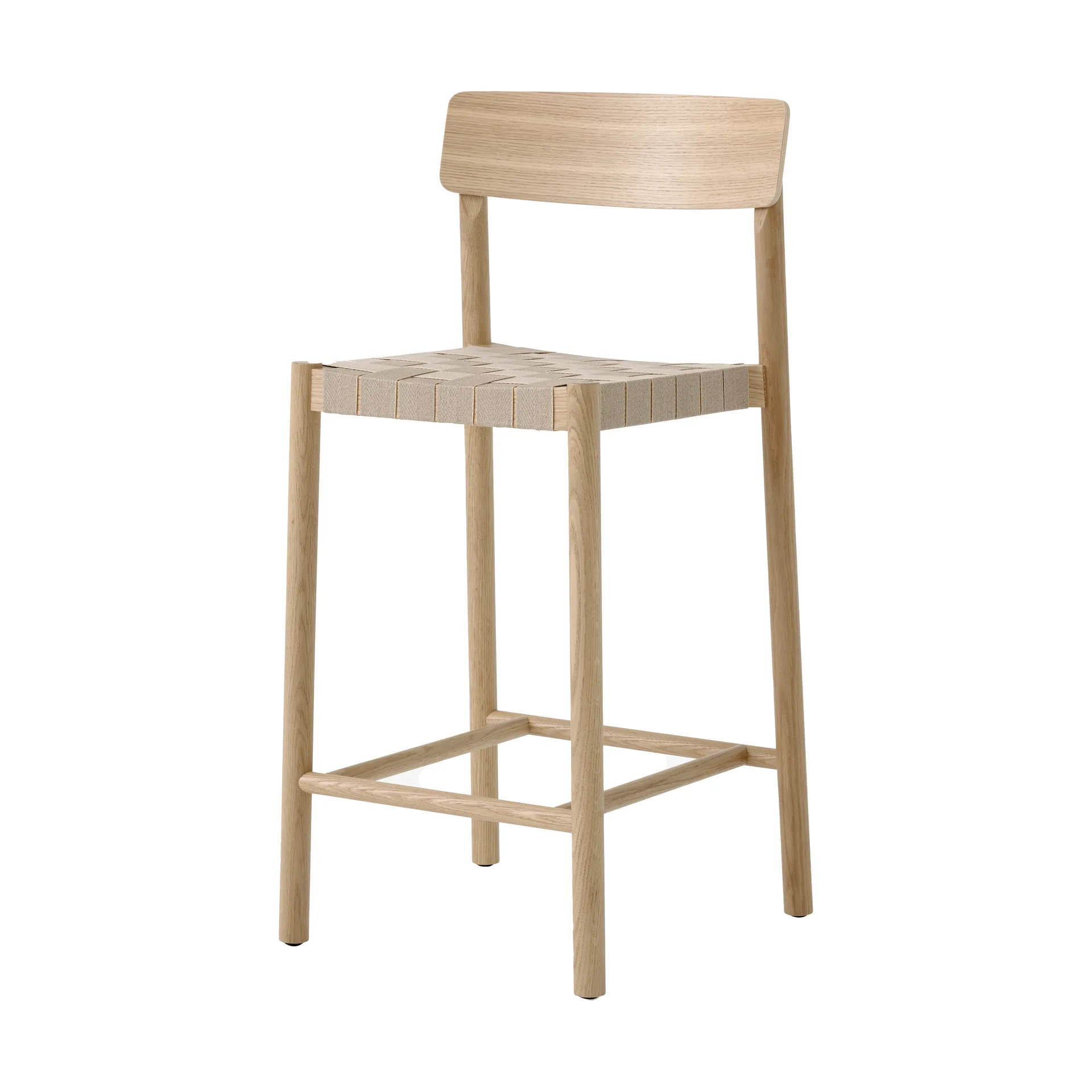 Betty TK12 Counter Chair barkrakk 65 cm, Naturfarget lin-lakkert eik &Tradition