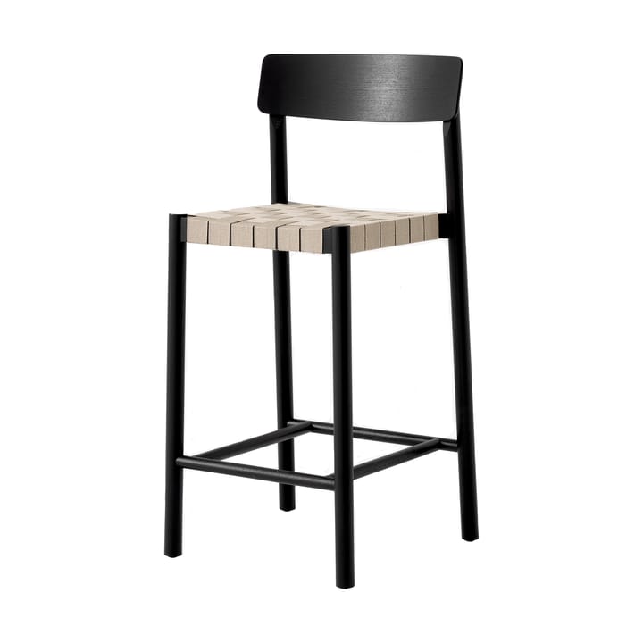 Betty TK12 Counter Chair barkrakk 65 cm - Naturfarget lin-svartlakkert ask - &Tradition