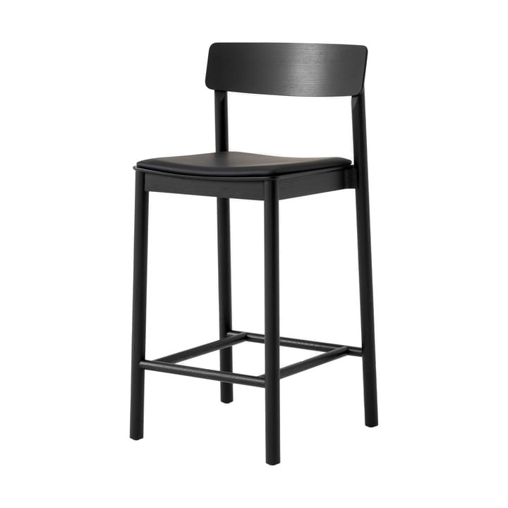 Betty TK14 Counter Chair barkrakk 65 cm - Noble svart skinn-svartlakkert ask - &Tradition