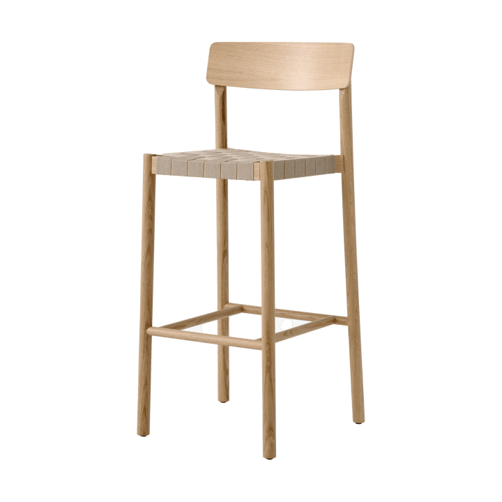 Betty TK15 Bar Chair barkrakk 75 cm - Lakkert eik-naturfarget lin - &Tradition