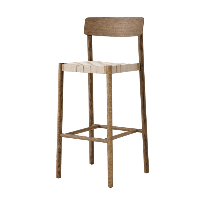 Betty TK15 Bar Chair barkrakk 75 cm - Røkt eik-naturfarget lin - &Tradition