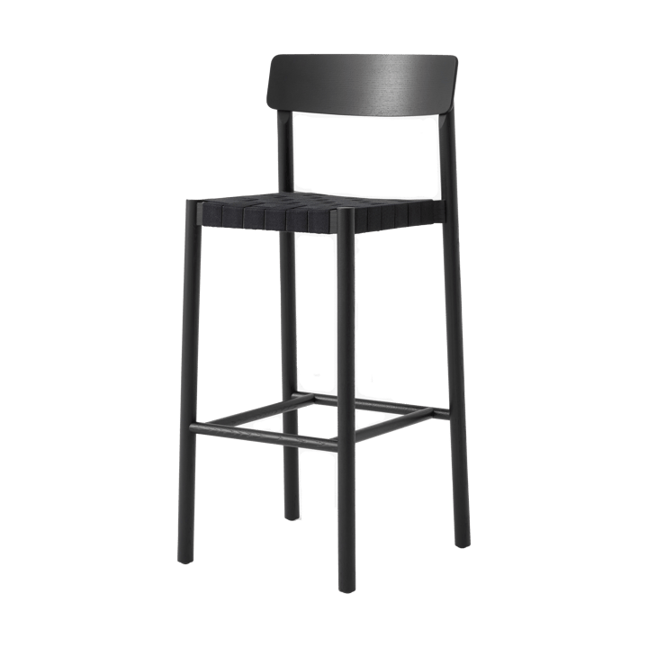 Betty TK15 Bar Chair barkrakk 75 cm - Svartlakkert ask-svart lin - &Tradition