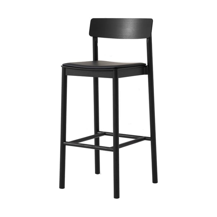 Betty TK17 Bar Chair barkrakk 75 cm - Noble svart skinn-svartlakkert ask - &Tradition