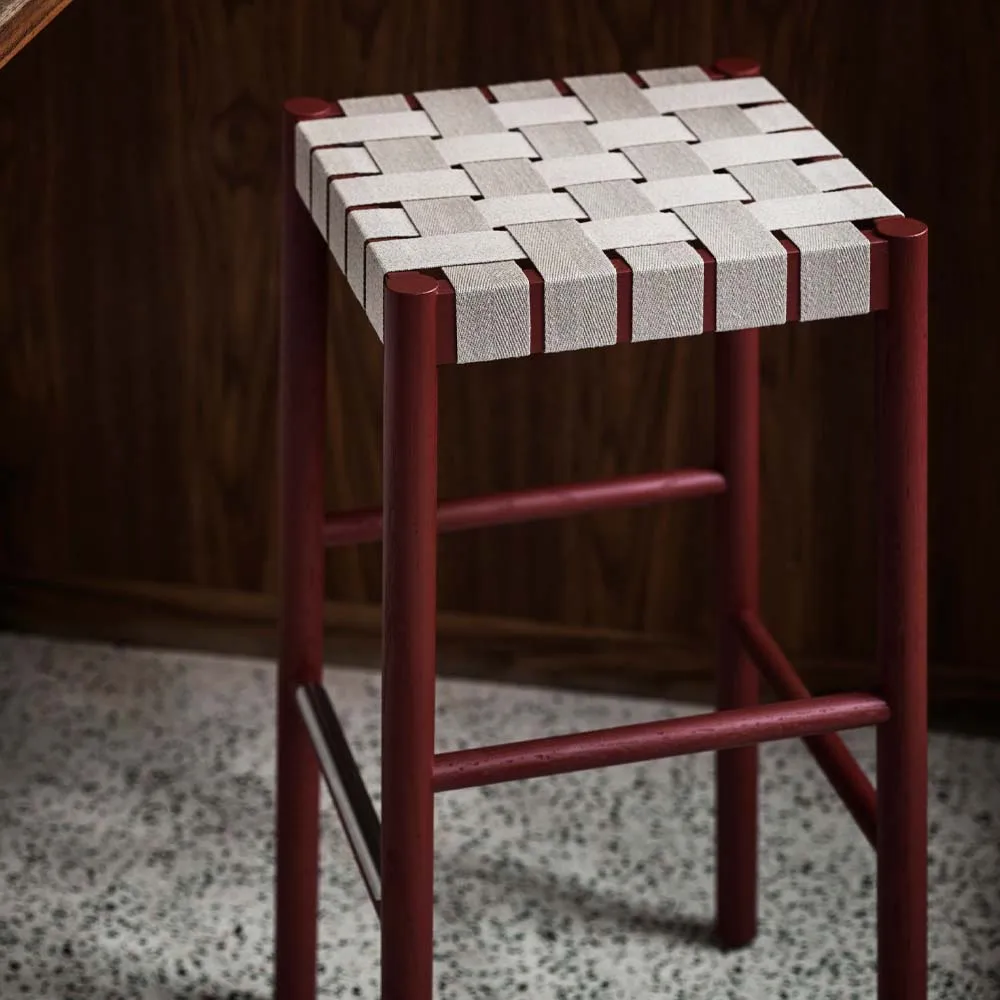 Betty TK8 barkrakk, Oak, naturflettet linstråsete &Tradition