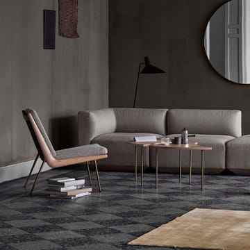 Boomerang HM1 lenestol - Tekstil hallingdal 130 grå, oljede valnøttben - &Tradition
