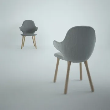 Catch JH1 stol - Balder 782 dark blue-eik røykoljet - &Tradition