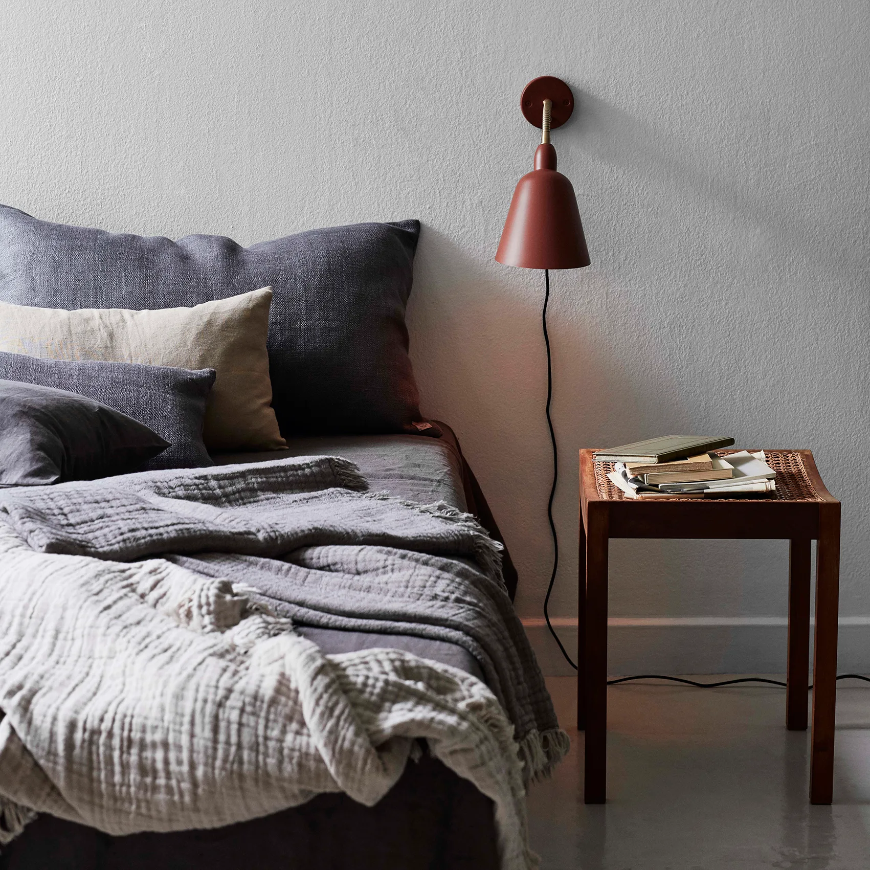 Collect bomullspledd SC33 260x260 cm, Cloud & Milk (beige-hvit) &Tradition