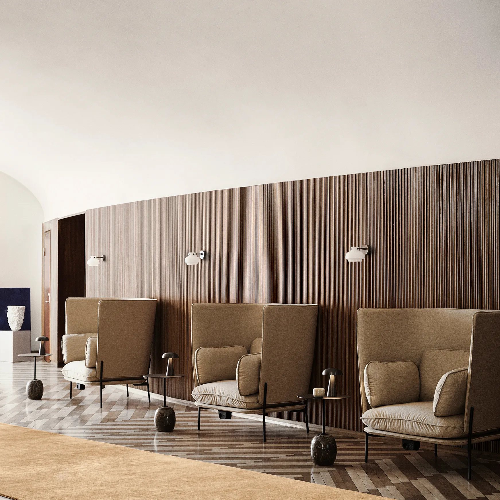 Copenhagen vegglampe SC54, Bronzed brass &Tradition