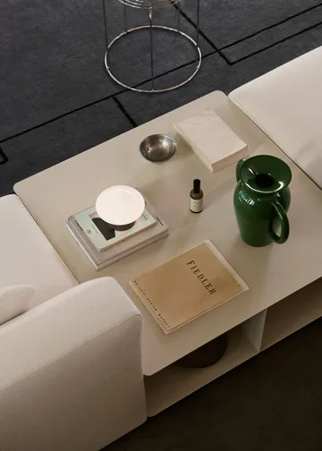 Develius EV3 sofabord - Steel ivory, Ø89x40 cm - &Tradition