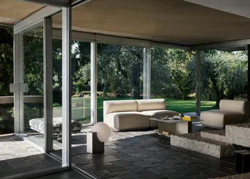 Develius EV3 sofabord - Steel ivory, Ø89x40 cm - &Tradition