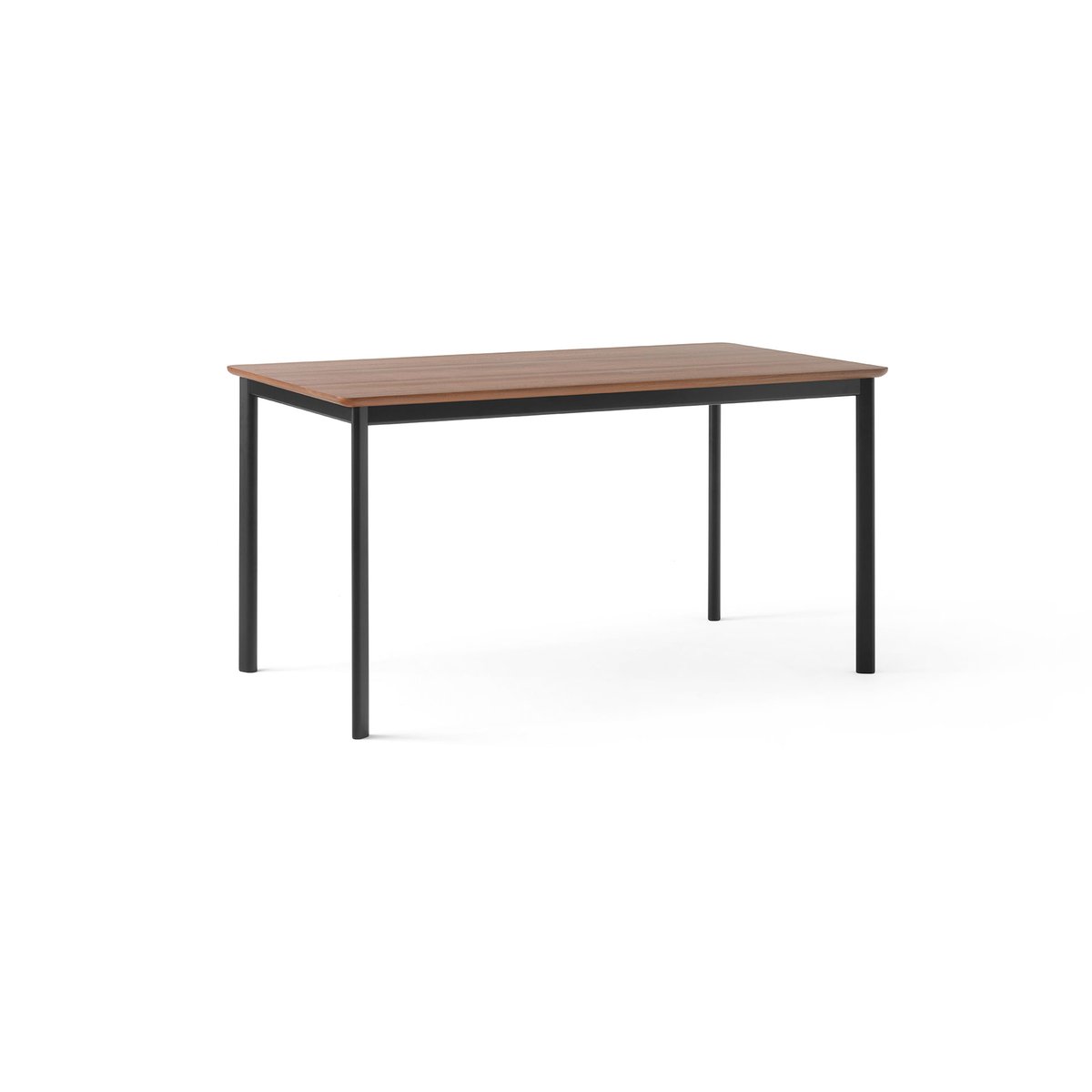 Bilde av &Tradition Drip HW115 spisebord 83x143 cm Black frame-clear lacq. walnut