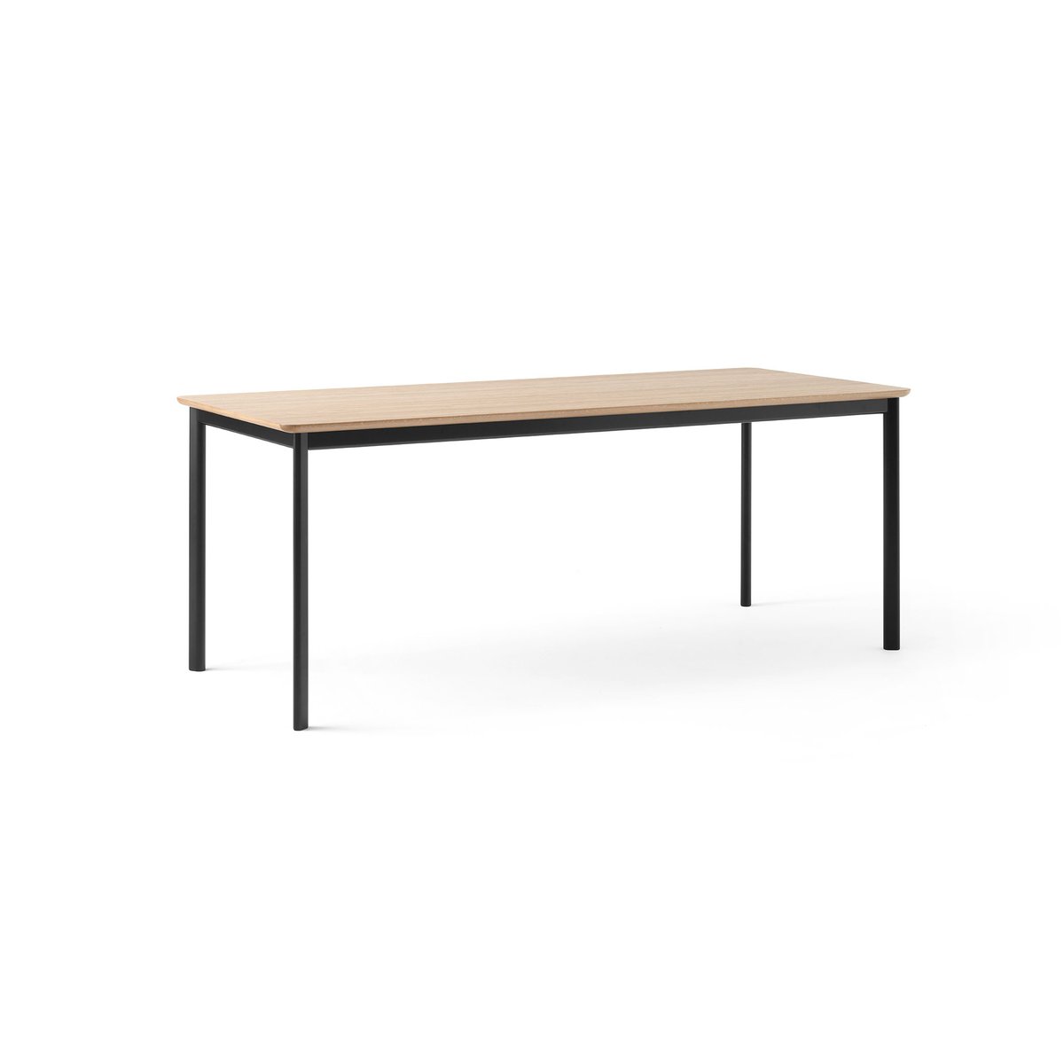 Bilde av &Tradition Drip HW116 spisebord 83x193 cm Black frame-clear lacq. oak