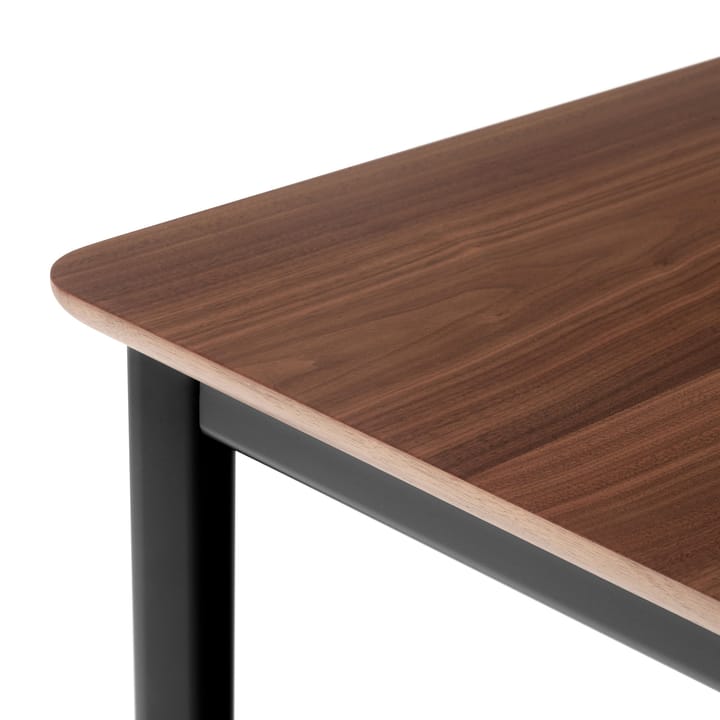 Drip HW116 spisebord 83x193 cm, Black frame-clear lacq. walnut &Tradition
