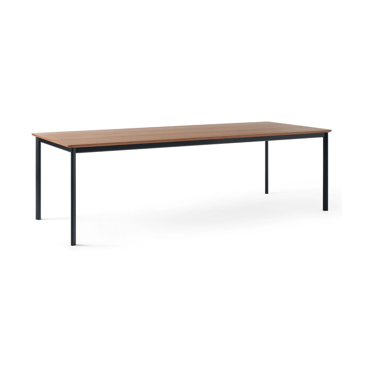 Bilde av &Tradition Drip HW117 spisebord 103x253 cm Black frame-clear lacq. walnut
