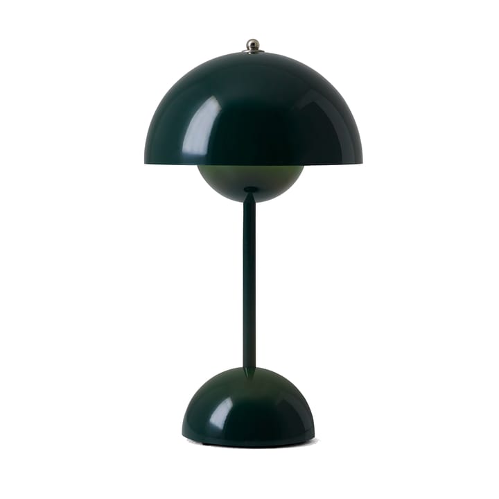 Flowerpot portable bordlampe VP9, Dark green &Tradition