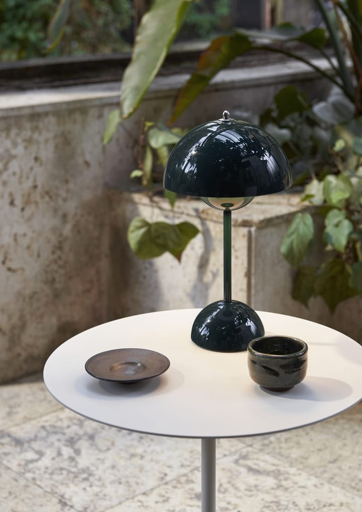 Flowerpot portable bordlampe VP9, Dark green &Tradition
