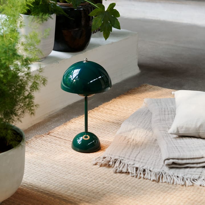 Flowerpot portable bordlampe VP9, Dark green &Tradition