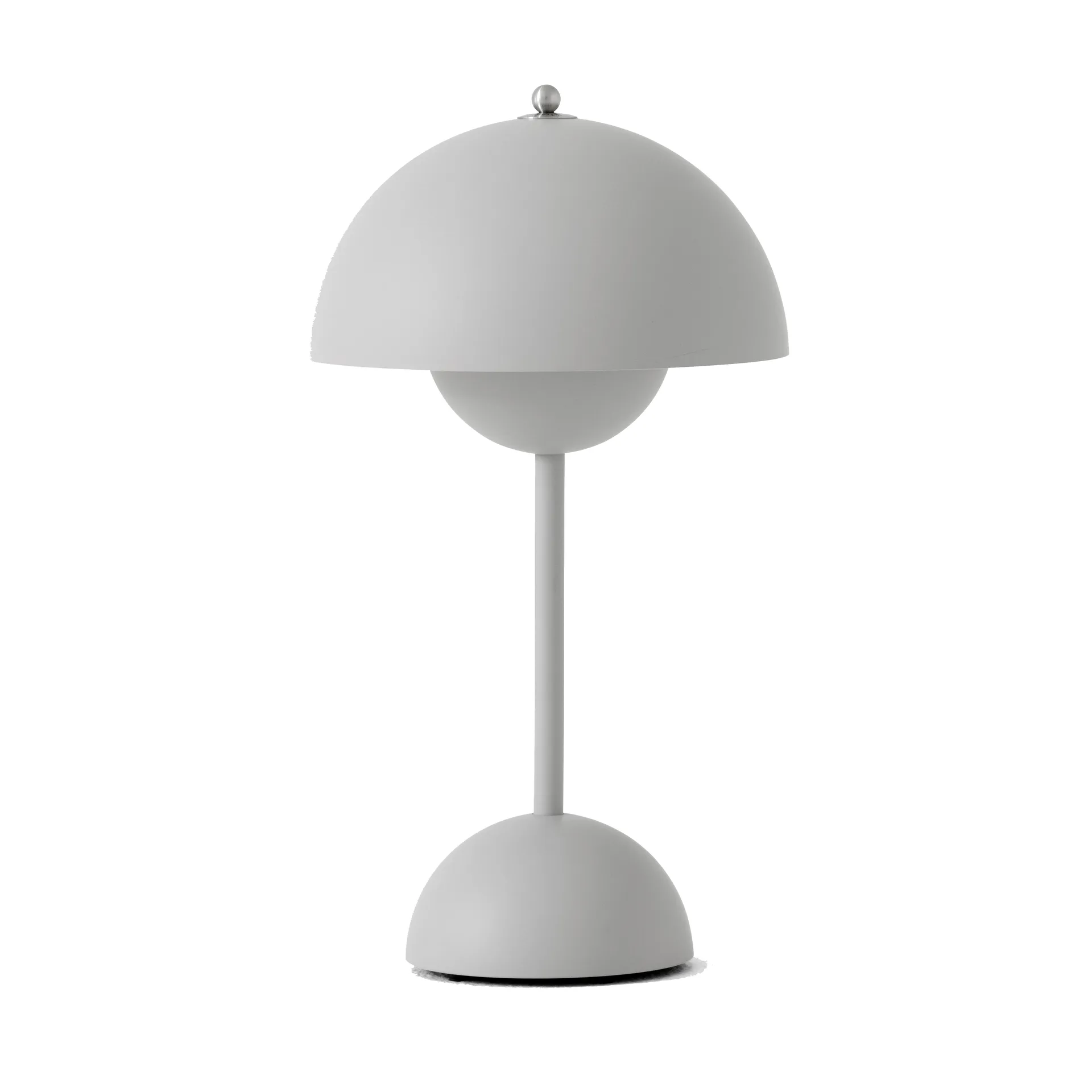 Flowerpot portable bordlampe VP9, Matt light grey &Tradition