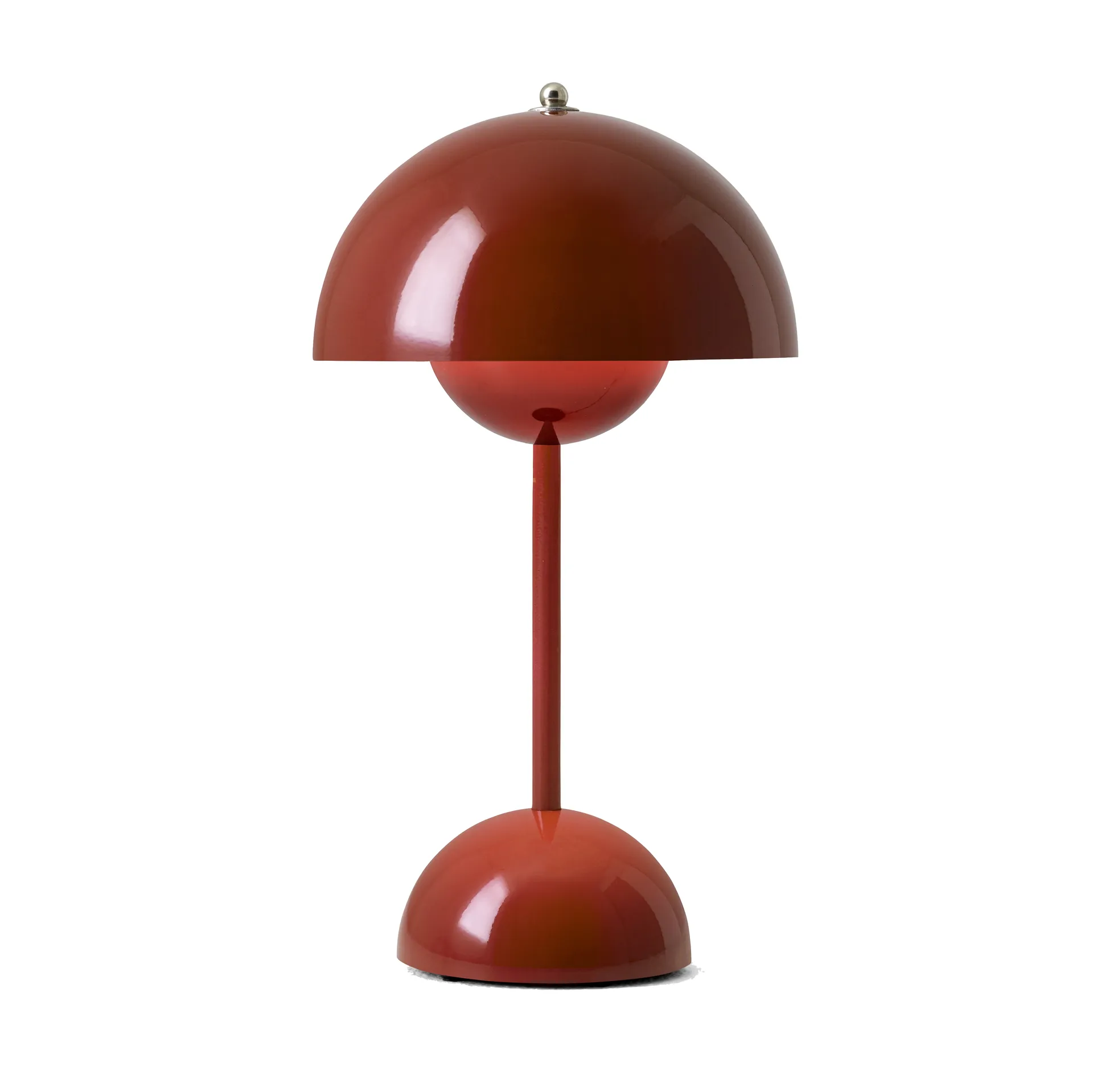 Flowerpot portable bordlampe VP9, Red brown &Tradition