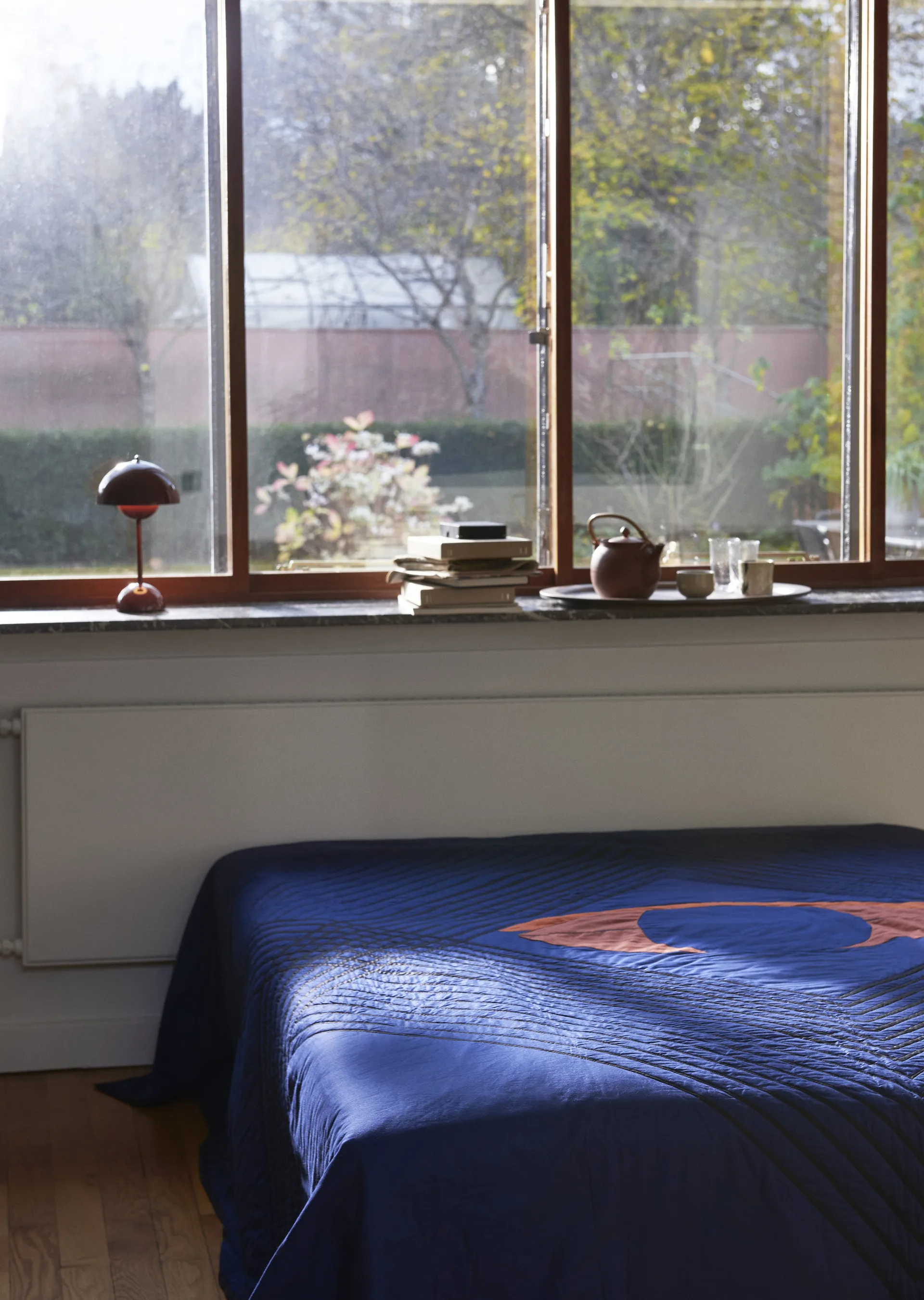 Flowerpot portable bordlampe VP9, Red brown &Tradition